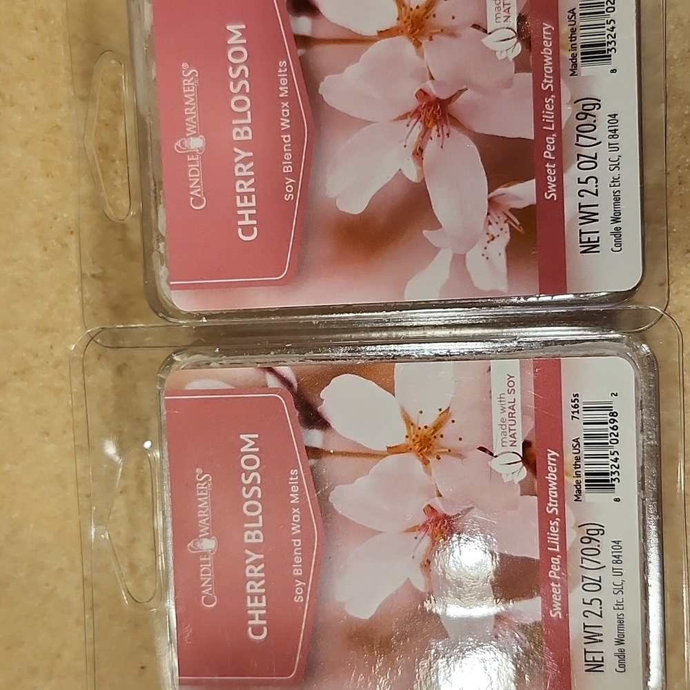2 Cherry Blossom Wax Melts By Candle Warmers NWT